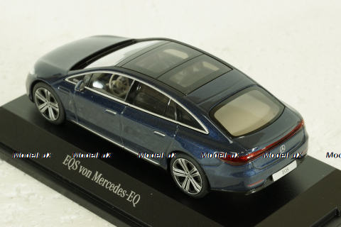 Mercedes EQS (V297) 2021 blue, B66960571, Herpa 1:43