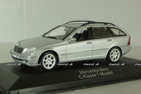 Mercedes C 200 T-Modell (S203) 2003, silver, B66961919, Minichamps 1:43