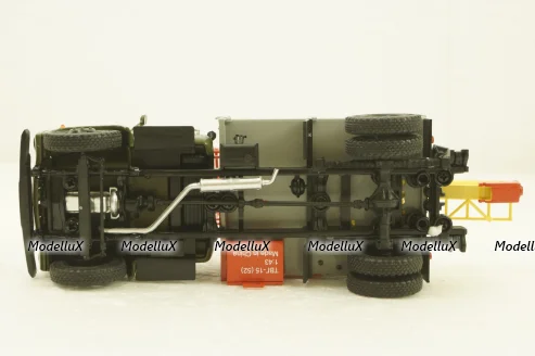 Газ-52 ТВГ-15 (52), хаки/красный/серый, АвтоИстория 1:43