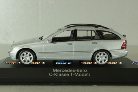 Mercedes C 200 T-Modell (S203) 2003, silver, B66961919, Minichamps 1:43