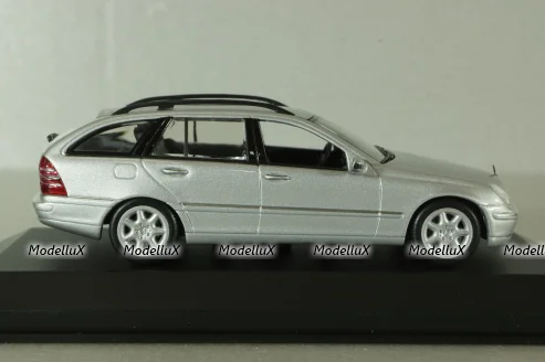 Mercedes C 200 T-Modell (S203) 2003, silver, B66961919, Minichamps 1:43