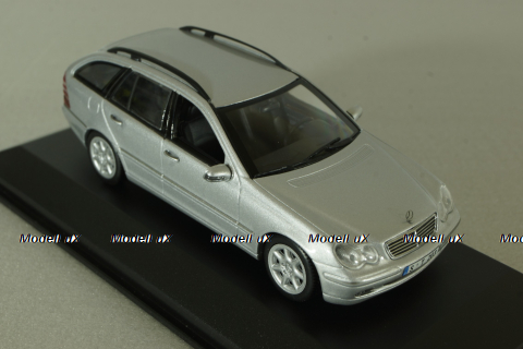 Mercedes C 200 T-Modell (S203) 2003, silver, B66961919, Minichamps 1:43