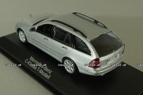 Mercedes C 200 T-Modell (S203) 2003, silver, B66961919, Minichamps 1:43