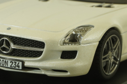 Mercedes SLS AMG (C197) 2010, white, 450741100, Schuco 1:43