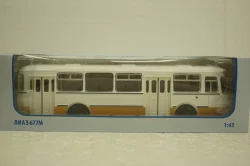 Лиаз-677М, белый/охра, Советский Автобус 1:43