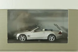 Mercedes SL 500 cabriolet (R230) with operation roof 2001, silver, B669619268, Norev 1:43