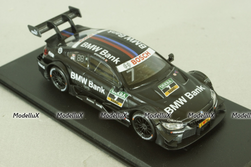 BMW M4 DTM #7 2015 Bruno Spengler, black, 440998D-GP(A), Huadawei 1:43