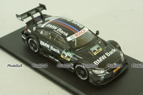 BMW M4 DTM #7 2015 Bruno Spengler, black, 440998D-GP(A), Huadawei 1:43