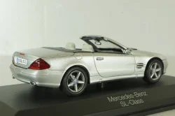 Mercedes SL 500 cabriolet (R230) with operation roof 2001, silver, B669619268, Norev 1:43