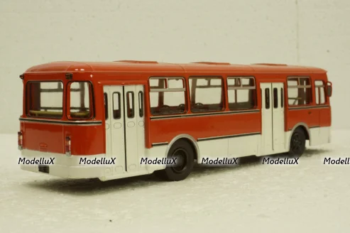 Лиаз-677М, красный/белый, Советский Автобус 1:43