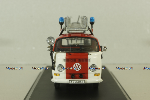 Volkswagen T2a Feuerwehr mit Drehleiter, red, 03341, Schuco 1:43