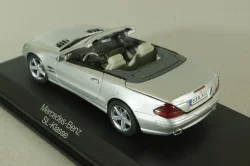 Mercedes SL 500 cabriolet (R230) with operation roof 2001, silver, B669619268, Norev 1:43