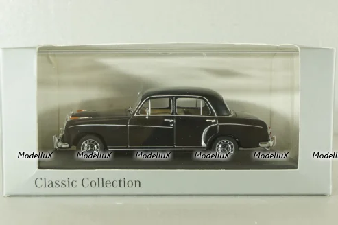 Mercedes 220 S Ponton  (W180) 1956, matt black, B66040403, Minichamps 1:43