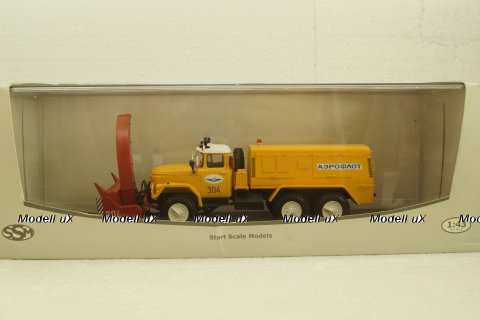 Зил-131 ДЭ-21 Шнеко-роторный снегоочиститель, Аэрофлот, TruckTyr 1:43