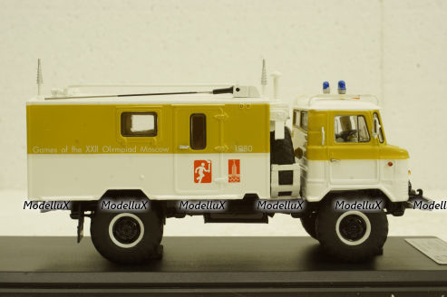 Газ-66 КШМ Р-142 Олимпиада 80 1980г, SSML021, SSM 1:43