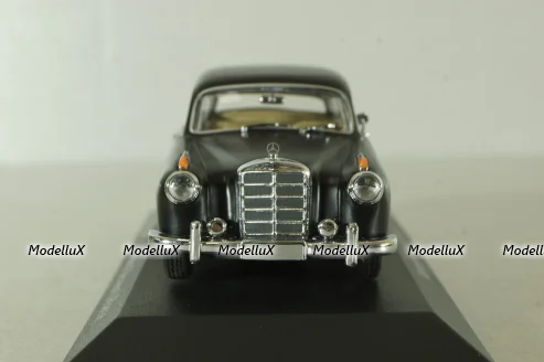 Mercedes 220 S Ponton  (W180) 1956, matt black, B66040403, Minichamps 1:43