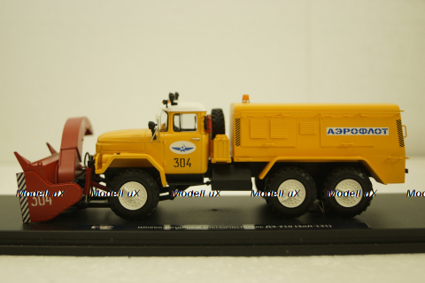 Зил-131 ДЭ-21 Шнеко-роторный снегоочиститель, Аэрофлот, TruckTyr 1:43