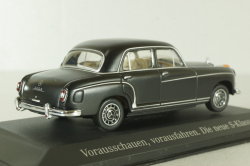 Mercedes 220 S Ponton  (W180) 1956, matt black, B66040403, Minichamps 1:43