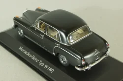 Mercedes 220 S Ponton  (W180) 1956, matt black, B66040403, Minichamps 1:43
