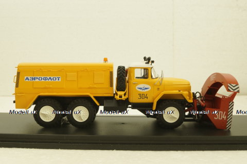 Зил-131 ДЭ-21 Шнеко-роторный снегоочиститель, Аэрофлот, TruckTyr 1:43