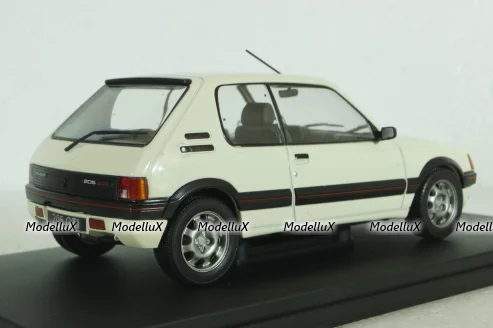 Peugeot 205 Gti, 1986, white, Hachette 1:24 Без Журнала