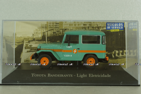 Toyota Land Cruiser BJ40 Bandeirante Light Eletricidade 1970, Altaya 1:43