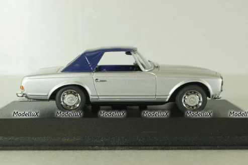 Mercedes 230 SL (W113) 1963, silver, B66040118, Minichamps 1:43