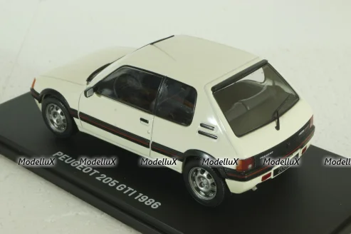 Peugeot 205 Gti, 1986, white, Hachette 1:24 Без Журнала