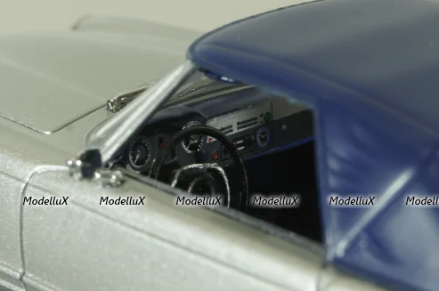 Mercedes 230 SL (W113) 1963, silver, B66040118, Minichamps 1:43