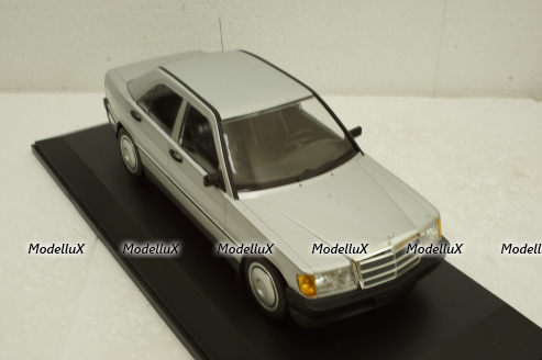 Mercedes 190E (W201) 1982 Silver, 155037004, Minichamps 1:18