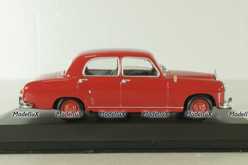 Mercedes 180 A Ponton (W180) 1956, 50 years Ponton 06 September 2003, red, B66040358, Minichamps 1:43