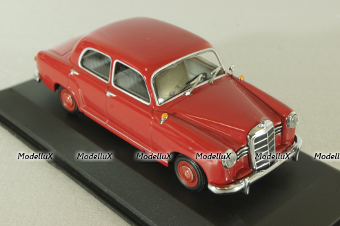Mercedes 180 A Ponton (W180) 1956, 50 years Ponton 06 September 2003, red, B66040358, Minichamps 1:43