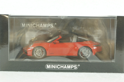 Porsche  911 (992) Targa 4 GTS 2022 Red 410061060, Minichamps 1:43