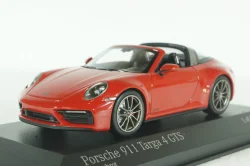 Porsche  911 (992) Targa 4 GTS 2022 Red 410061060, Minichamps 1:43