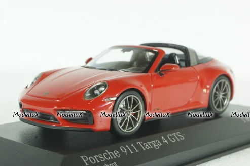 Porsche  911 (992) Targa 4 GTS 2022 Red 410061060, Minichamps 1:43