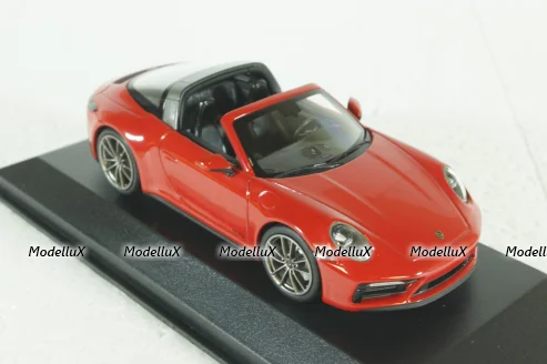 Porsche  911 (992) Targa 4 GTS 2022 Red 410061060, Minichamps 1:43
