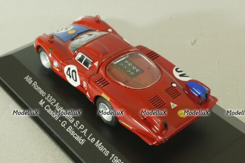 Alfa Romeo 33/2 #40 Le Mans 1968, red, TMC248, TOP Model 1:43