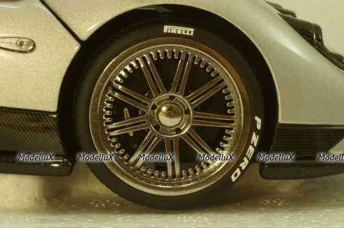 Pagani Zonda F, 2005, Grigio Mercurio, ALM854111, Almost Real 1:18