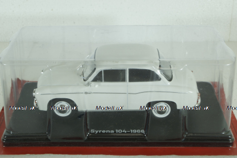 Syrena 104, 1966, white, Hachette 1:24 Без Журнала