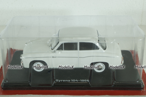 Syrena 104, 1966, white, Hachette 1:24 Без Журнала