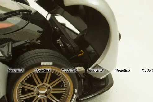 Pagani Zonda F, 2005, Grigio Mercurio, ALM854111, Almost Real 1:18