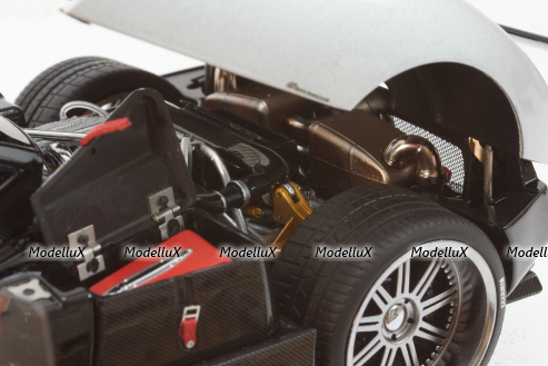 Pagani Zonda F, 2005, Grigio Mercurio, ALM854111, Almost Real 1:18