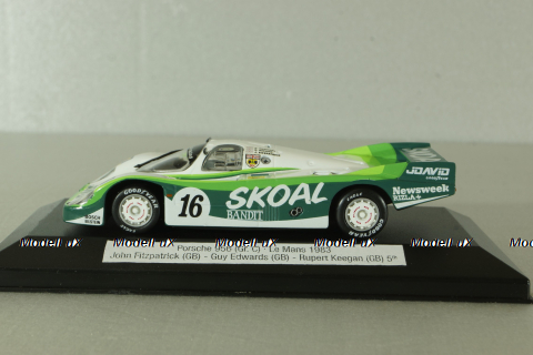 Porsche 956 (Gr. C) #16 Le Mans 1983 Fitzpatrick/Edwards/keegan, white/green, Q3054, Quartzo 1:43