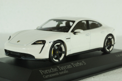 Porsche Taycan Turbo S 2020, white, 410068476, Minichamps 1:43