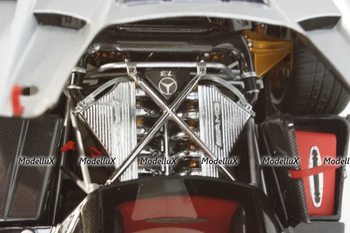 Pagani Zonda F, 2005, Grigio Mercurio, ALM854111, Almost Real 1:18