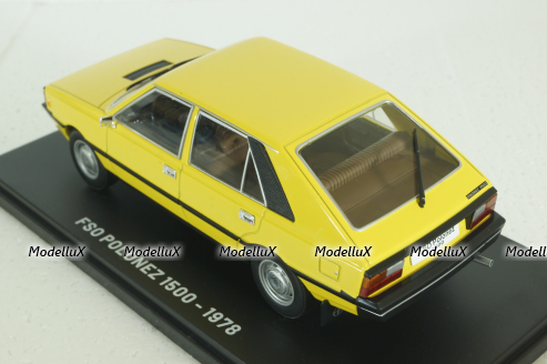 Polonez 1500, 1978, yellow, Hachette 1:24 Без Журнала
