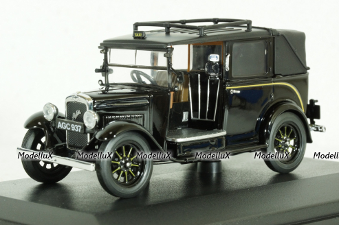 Austin Low Loader Taxi, black, AT001, Oxford 1:43
