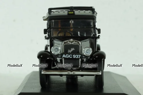 Austin Low Loader Taxi, black, AT001, Oxford 1:43