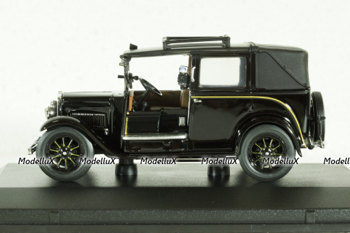 Austin Low Loader Taxi, black, AT001, Oxford 1:43