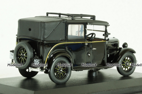 Austin Low Loader Taxi, black, AT001, Oxford 1:43